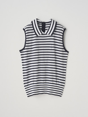 Striped Sleeveless Shirt | SIGRID | 30G