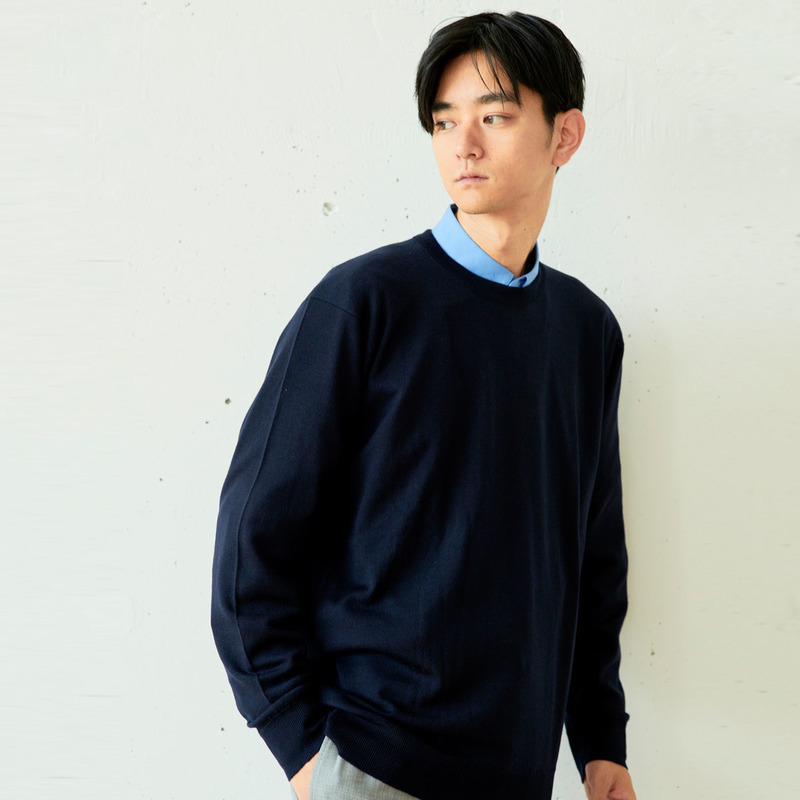 メンズ 24g クルーネックニット メンズ レディースニットのjohn