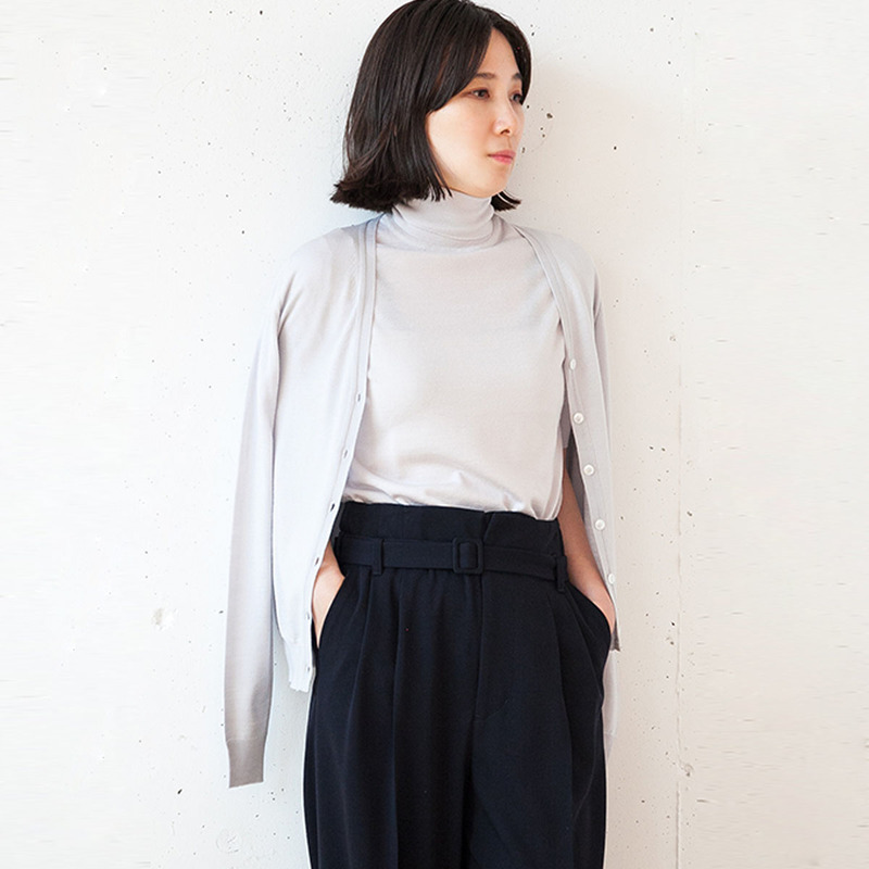 レディース 半袖タートルネックニット メンズ レディースニットの