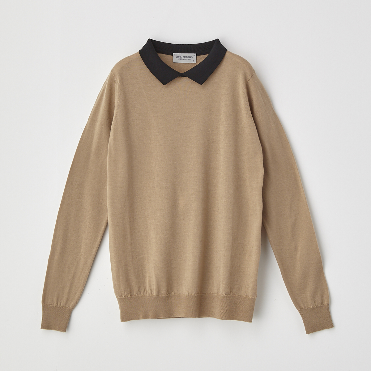 レディース 30g 配色長袖ニットポロシャツ メンズ レディースニットのjohn Smedley ジョンスメドレー 公式オンラインショップ