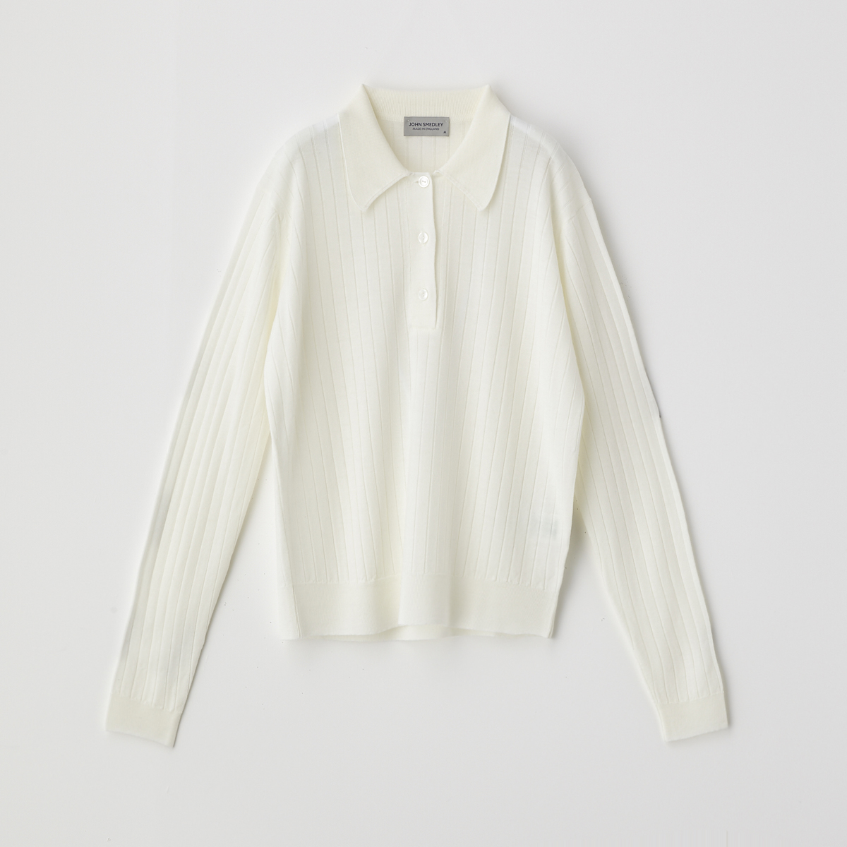 レディース 30g リブ長袖ニットポロシャツ メンズ レディースニットのjohn Smedley ジョンスメドレー 公式オンラインショップ