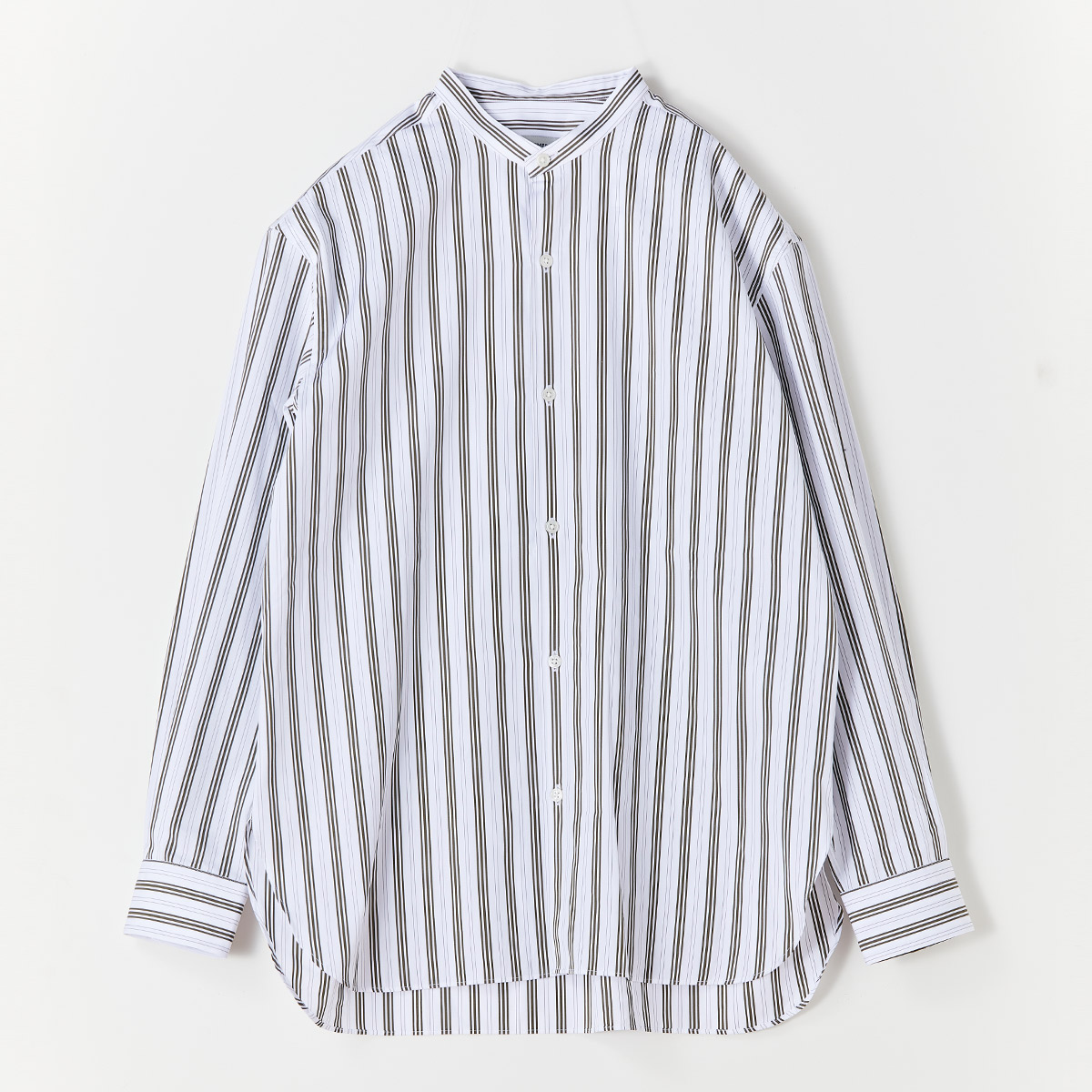メンズ ストライプバンドカラーシャツ メンズ レディースニットのjohn Smedley ジョンスメドレー 公式オンラインショップ