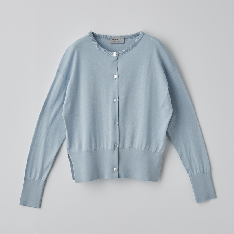 レディース ディープリブ長袖クルーネックカーディガン メンズ レディースニットのjohn Smedley ジョンスメドレー 公式オンラインショップ