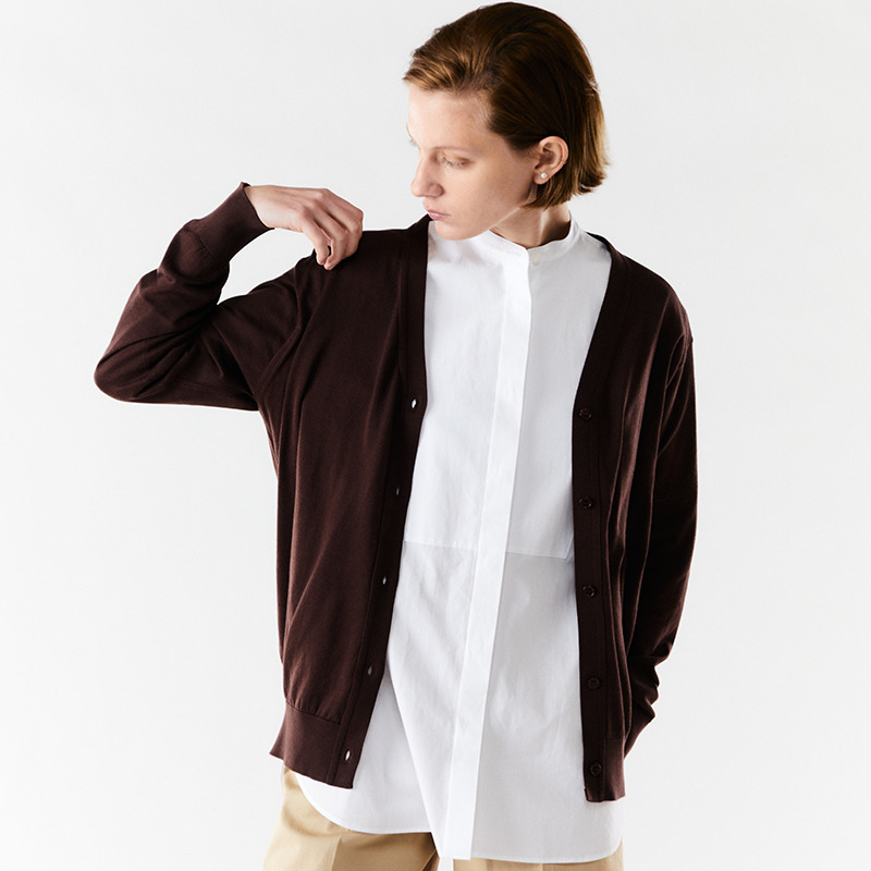 レディース 30g 長袖vネックカーディガン メンズ レディースニットのjohn Smedley ジョンスメドレー 公式オンラインショップ