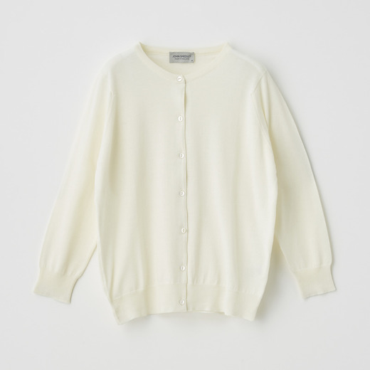 レディース コットンメリノ 七分袖 クルーネックカーディガン メンズ レディースニットのjohn Smedley ジョンスメドレー 公式オンラインショップ