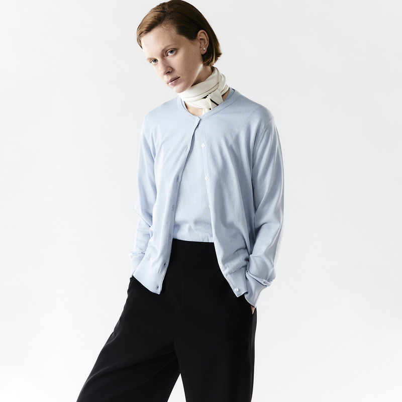 レディース 長袖クルーネックカーディガン メンズ レディースニットのjohn Smedley ジョンスメドレー 公式オンラインショップ