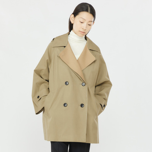 レディース コットンツイルショートトレンチコート メンズ レディースニットのjohn Smedley ジョンスメドレー 公式オンラインショップ