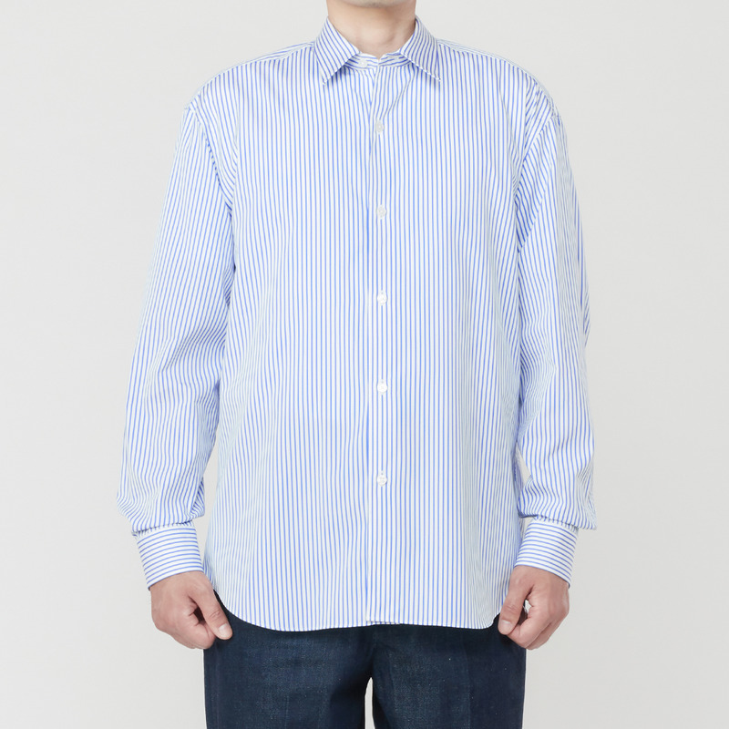 メンズ コットンストライプシャツ メンズ レディースニットのjohn Smedley ジョンスメドレー 公式オンラインショップ