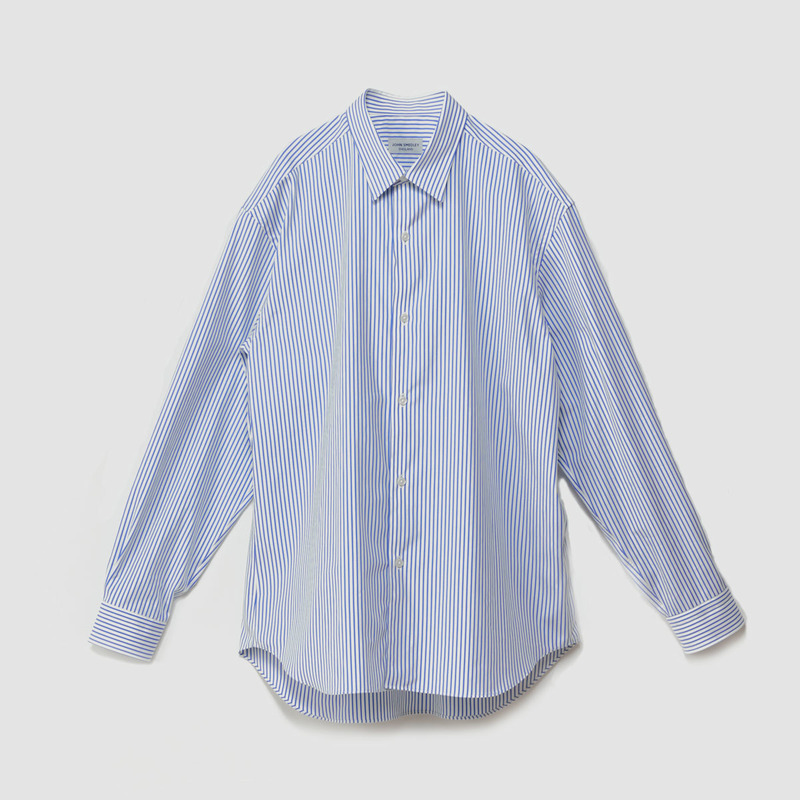 メンズ コットンストライプシャツ メンズ レディースニットのjohn Smedley ジョンスメドレー 公式オンラインショップ