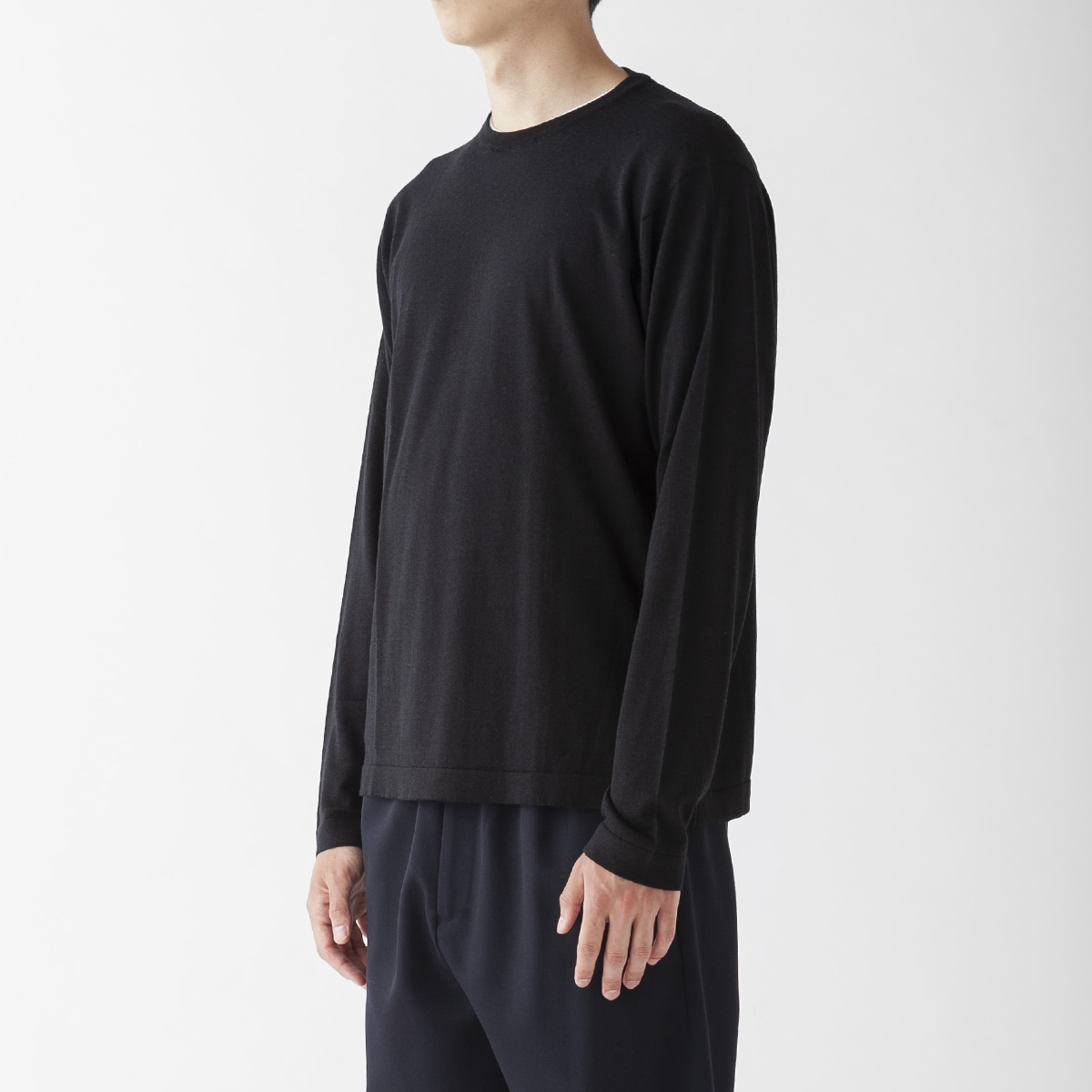 メンズ 30G コットンメリノ 長袖クルーネックニット｜メンズ・レディースニットのJOHN SMEDLEY/ジョンスメドレー 公式オンラインショップ
