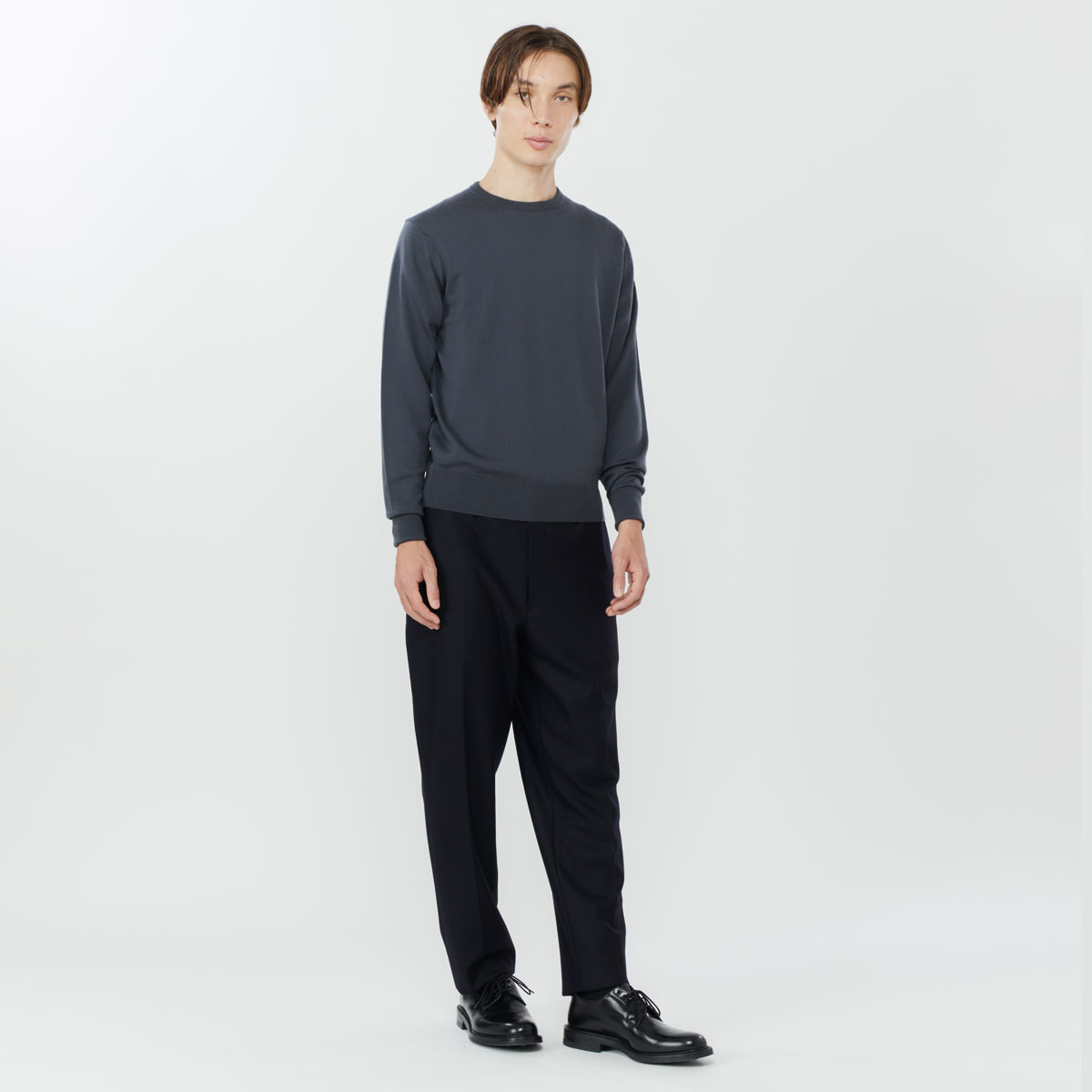 メンズ 24g 長袖クルーネックニット メンズ レディースニットのjohn Smedley ジョンスメドレー 公式オンラインショップ