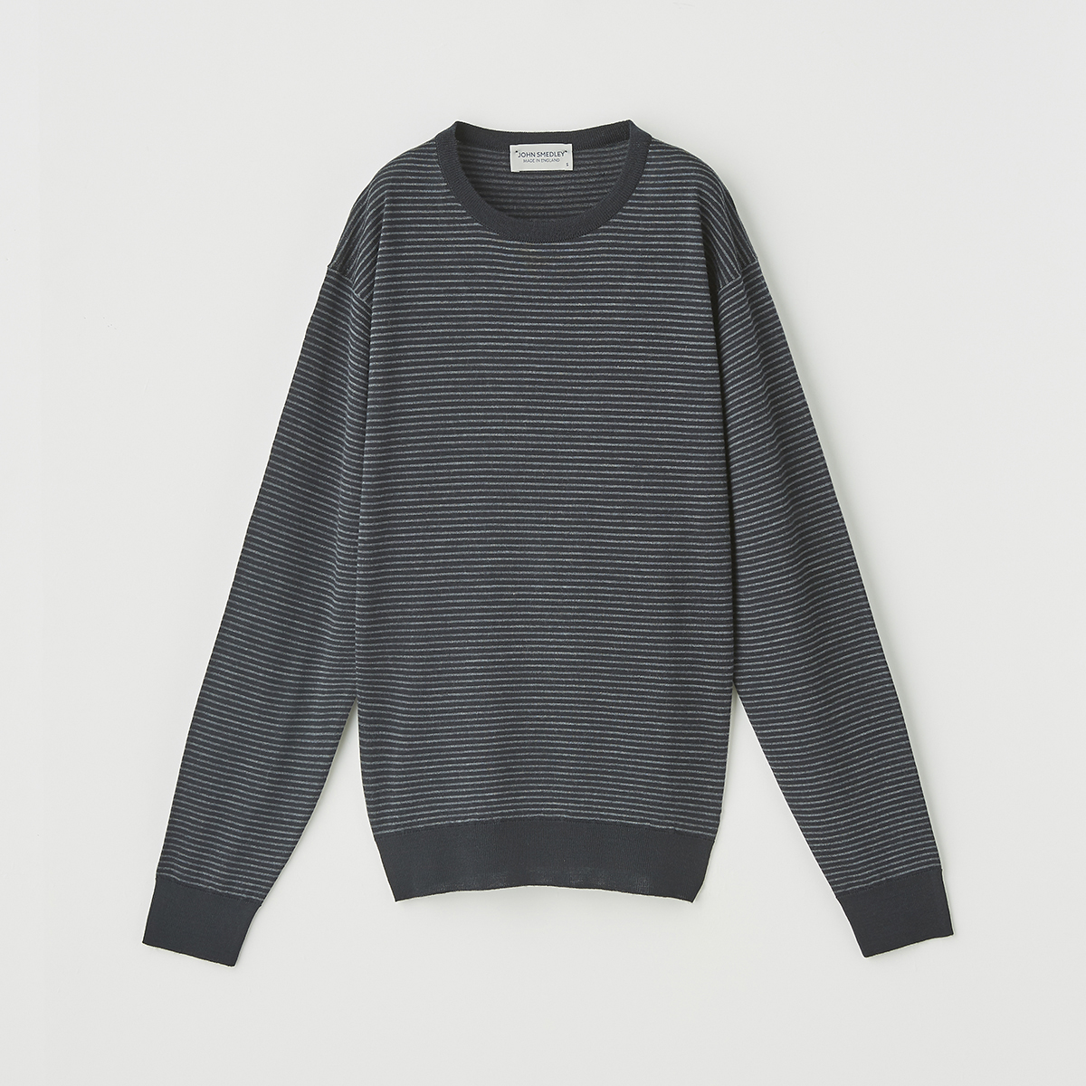 レディース 30g 長袖クルーネックボーダーニット メンズ レディースニットのjohn Smedley ジョンスメドレー 公式オンラインショップ