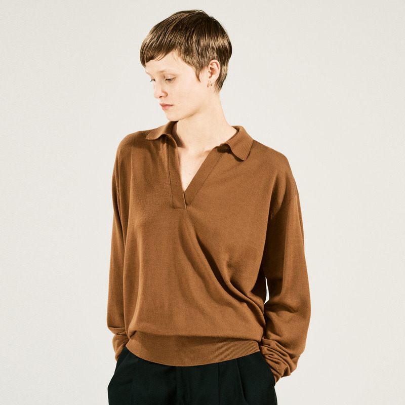 レディース 24g 長袖スキッパーニットポロシャツ メンズ レディースニットのjohn Smedley ジョンスメドレー 公式オンラインショップ