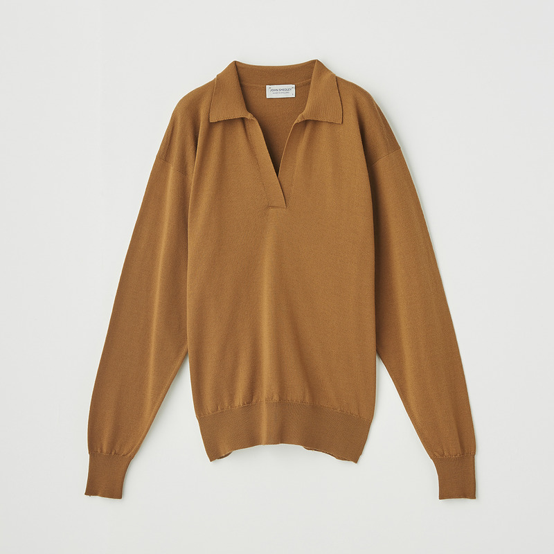 レディース 24g 長袖スキッパーニットポロシャツ メンズ レディースニットのjohn Smedley ジョンスメドレー 公式オンラインショップ