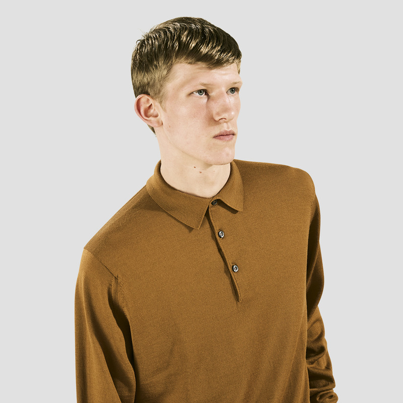 メンズ 30G 長袖ニットポロシャツ｜メンズ・レディースニットのJOHN SMEDLEY/ジョンスメドレー 公式オンラインショップ