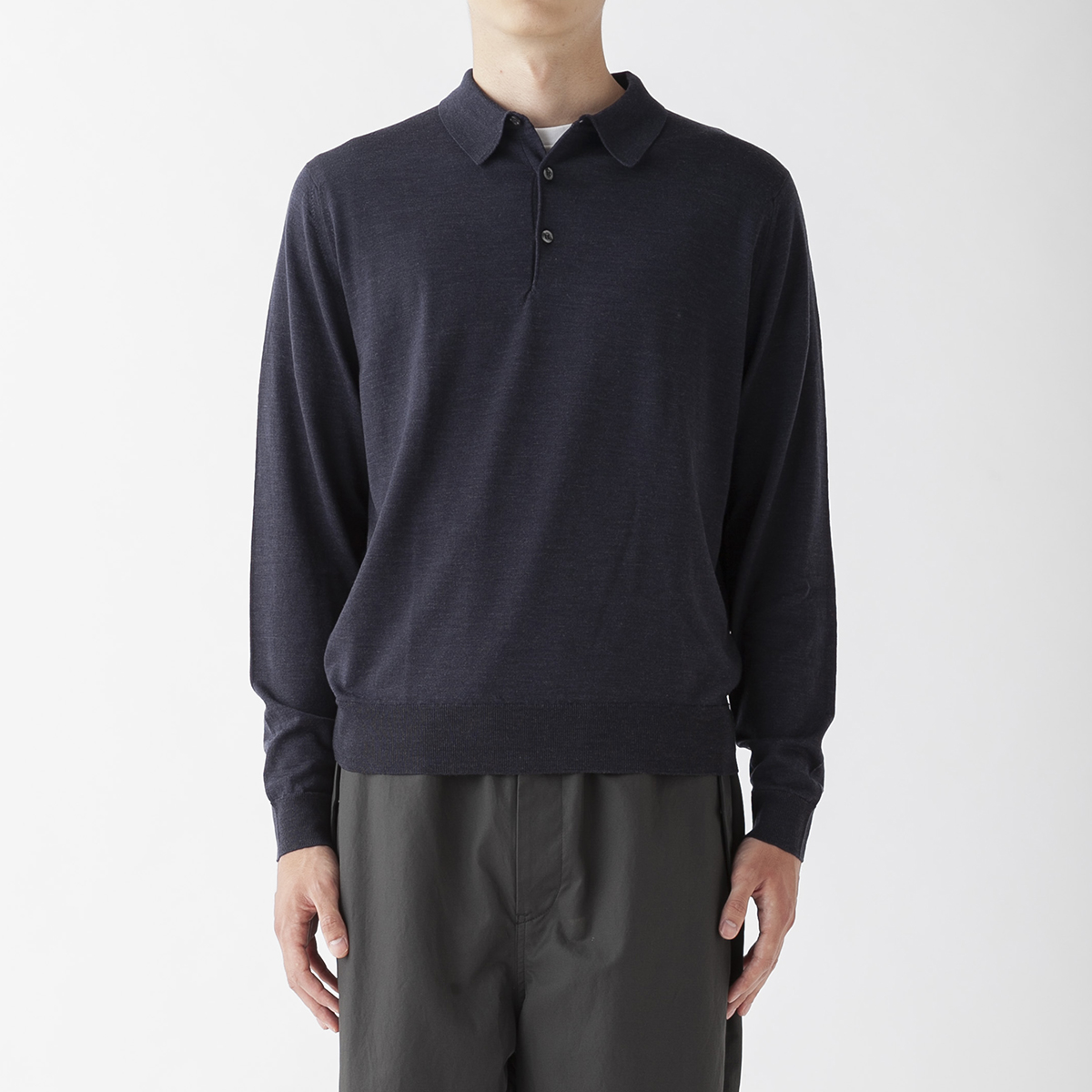 メンズ 30g 長袖ニットポロシャツ メンズ レディースニットのjohn Smedley ジョンスメドレー 公式オンラインショップ