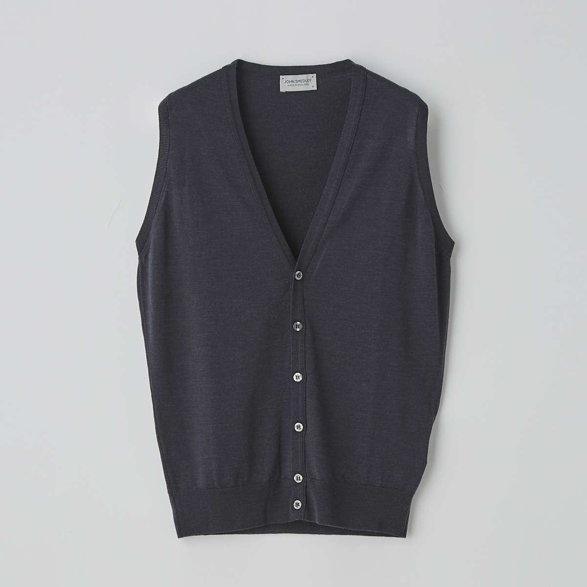メンズ 30G Vネックベスト|メンズ・レディースニットのJOHN SMEDLEY 無料で配送 SMEDLEYニットベスト JOHN ベスト