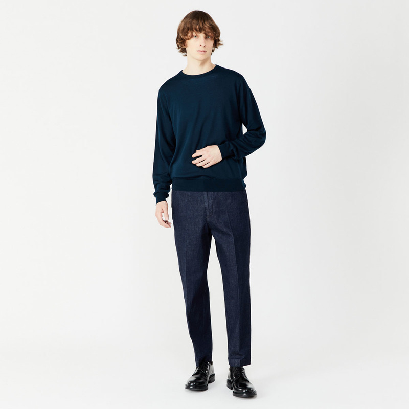 メンズ 30G 長袖クルーネックニット｜メンズ・レディースニットのJOHN SMEDLEY/ジョンスメドレー 公式オンラインショップ