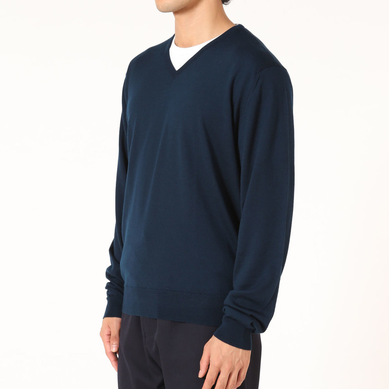 メンズ 30G 長袖Vネックニット｜メンズ・レディースニットのJOHN SMEDLEY⁄ジョンスメドレー 公式オンラインショップ