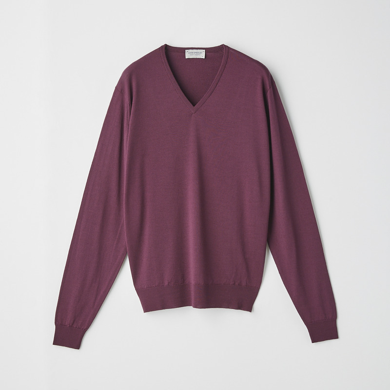 メンズ 30g 長袖vネックニット メンズ レディースニットのjohn Smedley ジョンスメドレー 公式オンラインショップ