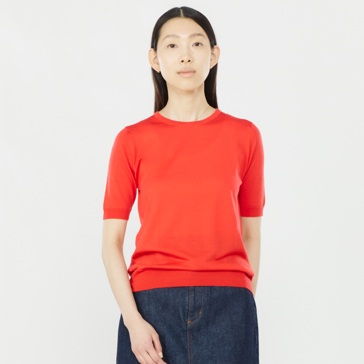 レディース 30g 半袖クルーネックニット メンズ レディースニットのjohn Smedley ジョンスメドレー 公式オンラインショップ