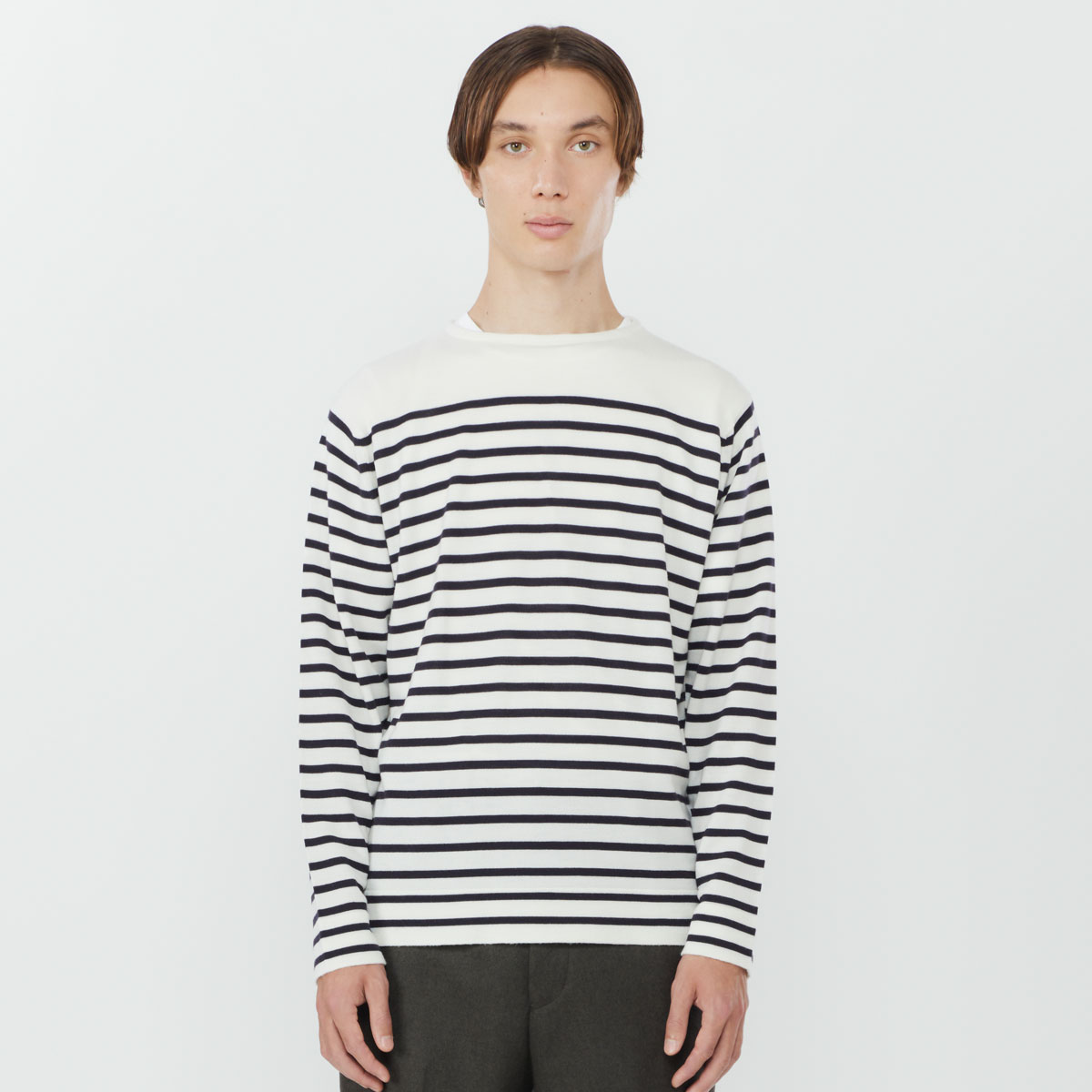 メンズ 24g ニット バスクボーダーシャツ メンズ レディースニットのjohn Smedley ジョンスメドレー 公式オンラインショップ