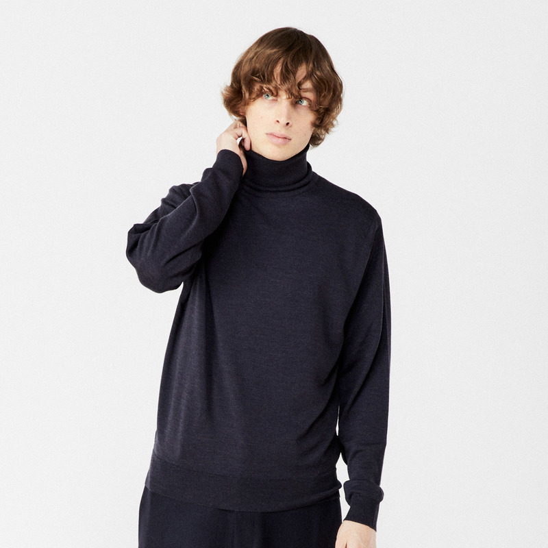 贅沢品 JOHN SMEDLEY シンプルタートルネックニット♡ジョンスメドレー 