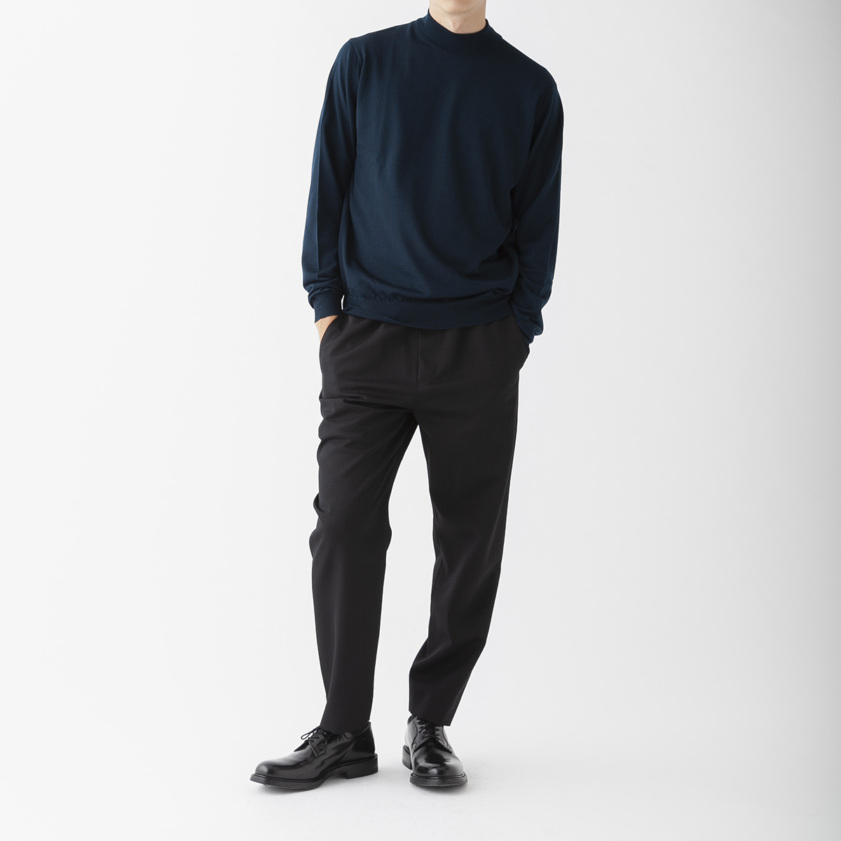 メンズ 30G 長袖モックネックニット｜メンズ・レディースニットのJOHN 