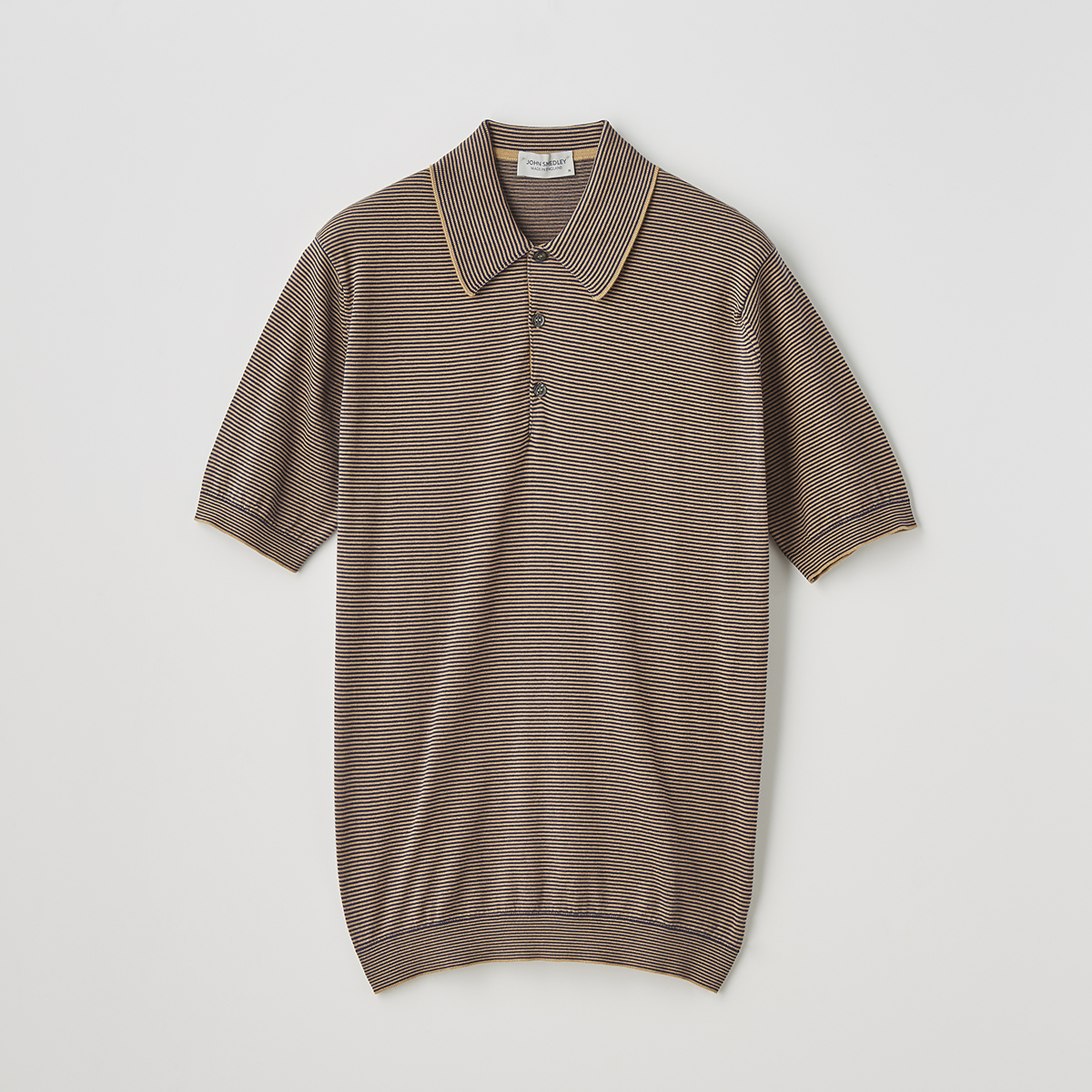 メンズ 30g 半袖 ニット ボーダー ポロシャツ メンズ レディースニットのjohn Smedley ジョンスメドレー 公式オンラインショップ