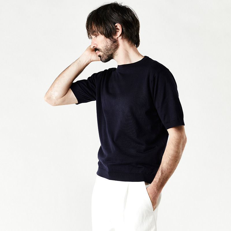 メンズ 30g 半袖クルーネックニット メンズ レディースニットのjohn Smedley ジョンスメドレー 公式オンラインショップ