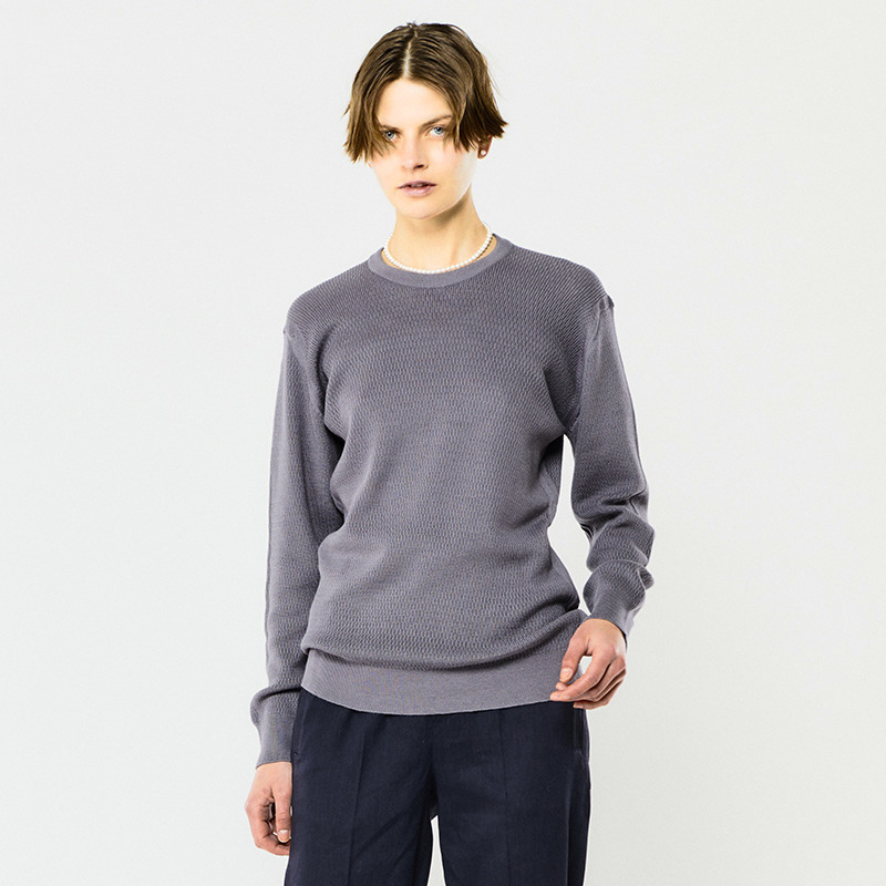 ユニセックス 24g 長袖 クルーネック ハニカムサーマルニット メンズ レディースニットのjohn Smedley ジョンスメドレー 公式オンラインショップ
