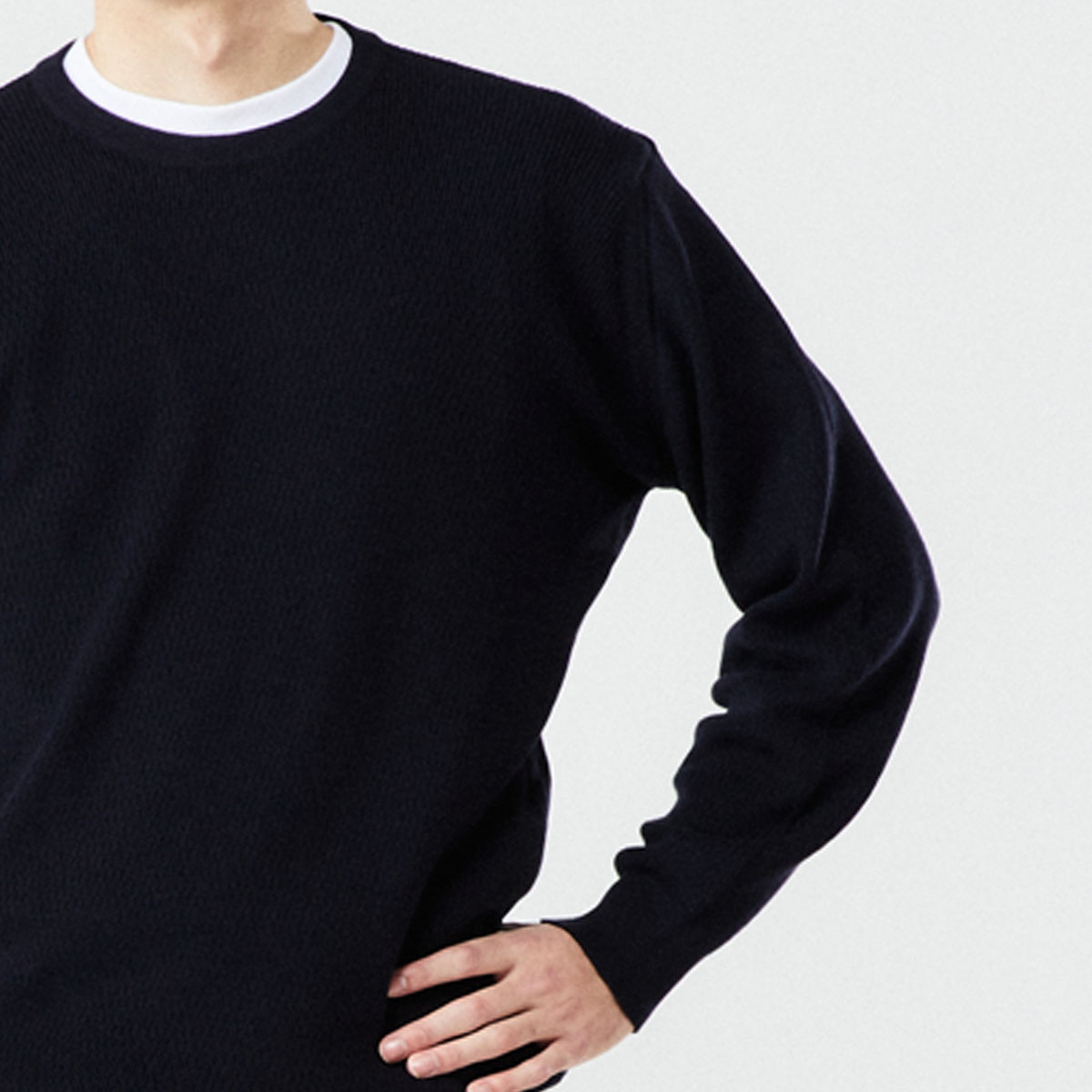 ユニセックス 24g 長袖 クルーネック ハニカムサーマルニット メンズ レディースニットのjohn Smedley ジョンスメドレー 公式オンラインショップ