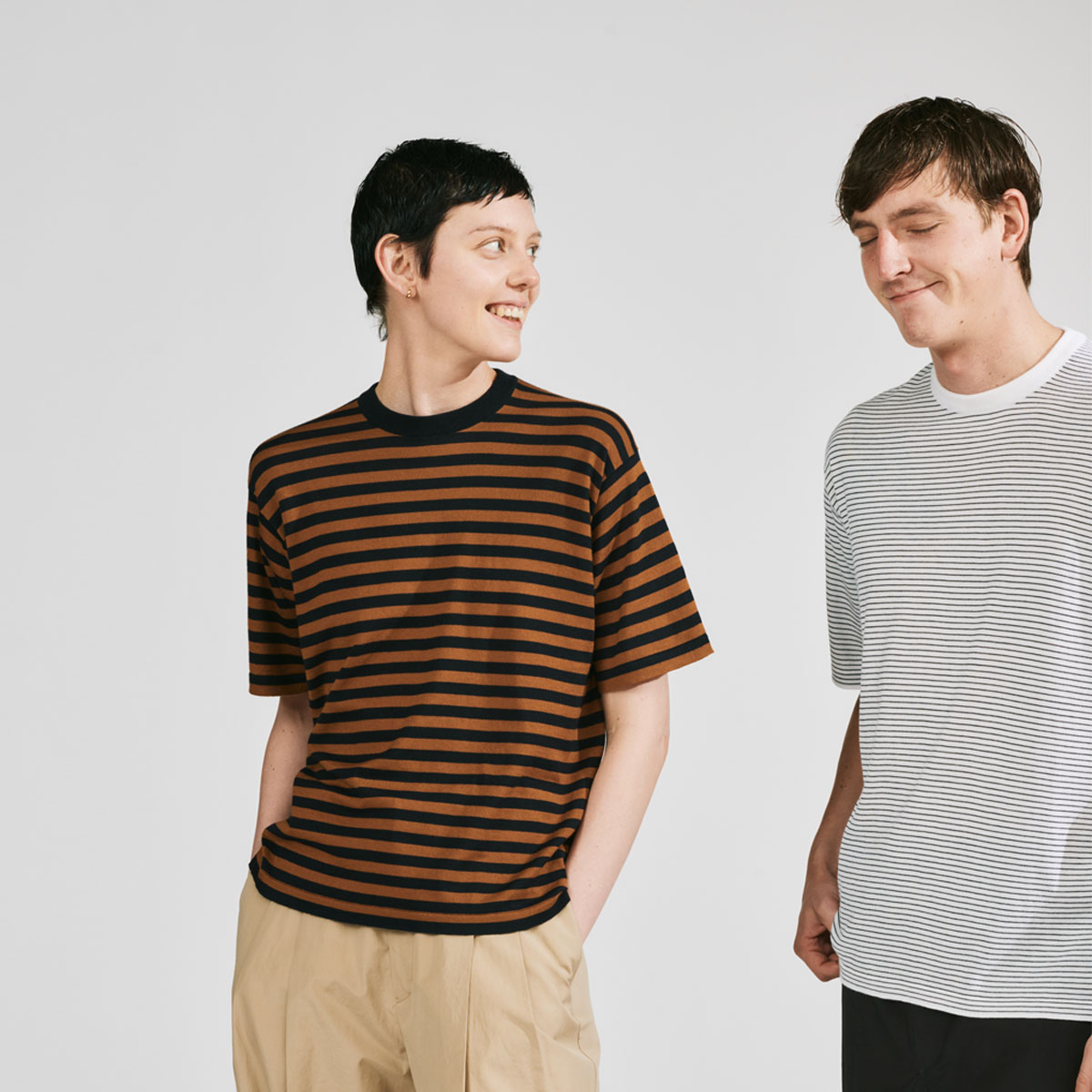 ユニセックス 30g 半袖 クルーネックボーダーニット メンズ レディースニットのjohn Smedley ジョンスメドレー 公式オンラインショップ