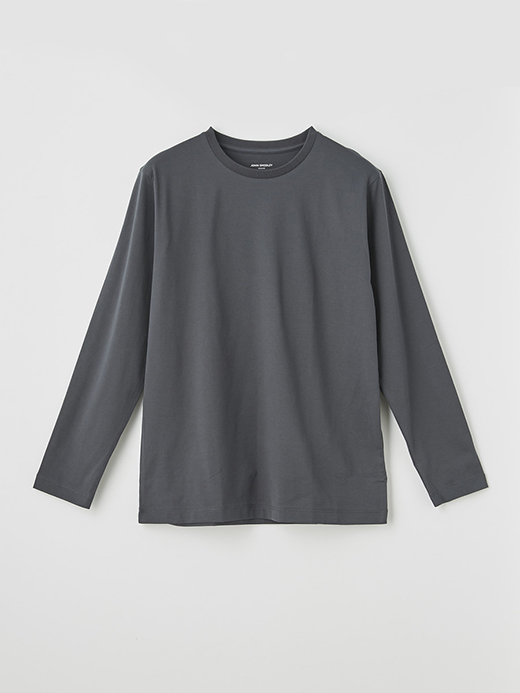ハイゲージ天竺ピマコットン長袖Ｔシャツ｜UNDERWEAR for MEN 詳細画像 NO4(A2738UTS905_グレー) 1