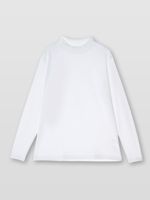 コットンモックネック長袖Ｔシャツ｜UNDERWEAR for MEN 詳細画像 NO1(A2738UTS908_ホワイト) 1