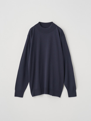 メンズ 24G長袖モックネックニット／A4546【SWEATER SERIES】