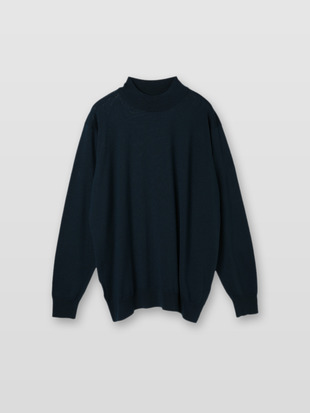 メンズ 24G長袖モックネックニット／A4546【SWEATER SERIES】