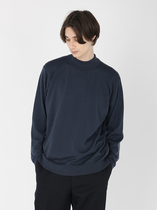 メンズ 24G長袖モックネックニット／A4546【SWEATER SERIES】