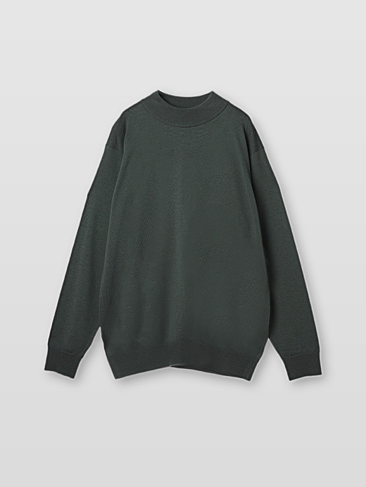 メンズ 24G長袖モックネックニット／A4546【SWEATER SERIES】 詳細画像 HIGHLAND GREEN 1