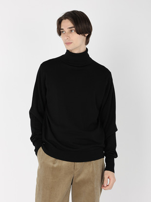 メンズ 24G 長袖タートルネックニット／A4588【MODERN FIT】
