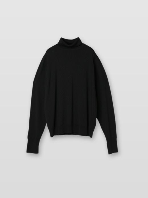 メンズ 24G 長袖タートルネックニット／A4588【MODERN FIT】 詳細画像 BLACK 2