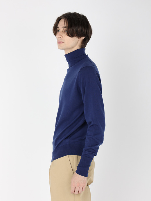 メンズ 24G 長袖タートルネックニット／A4588【MODERN FIT】 詳細画像 LAPIS BLUE 3