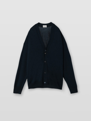メンズ 24G長袖Vネックカーディガン／A4590【SWEATER SERIES】
