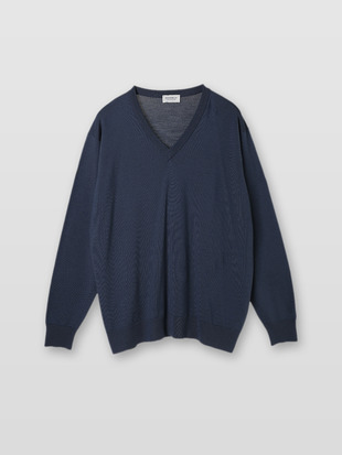 メンズ 24G長袖Vネックニット／A4591【SWEATER SERIES】
