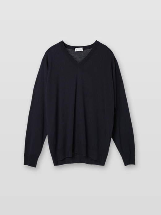 メンズ 24G長袖Vネックニット／A4591【SWEATER SERIES】 詳細画像 MIDNIGHT 2
