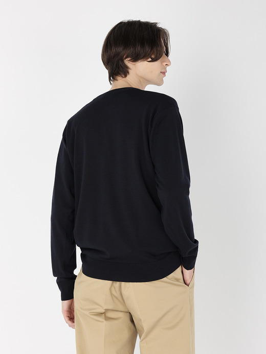 メンズ 24G長袖Vネックニット／A4591【SWEATER SERIES】 詳細画像 MIDNIGHT 4