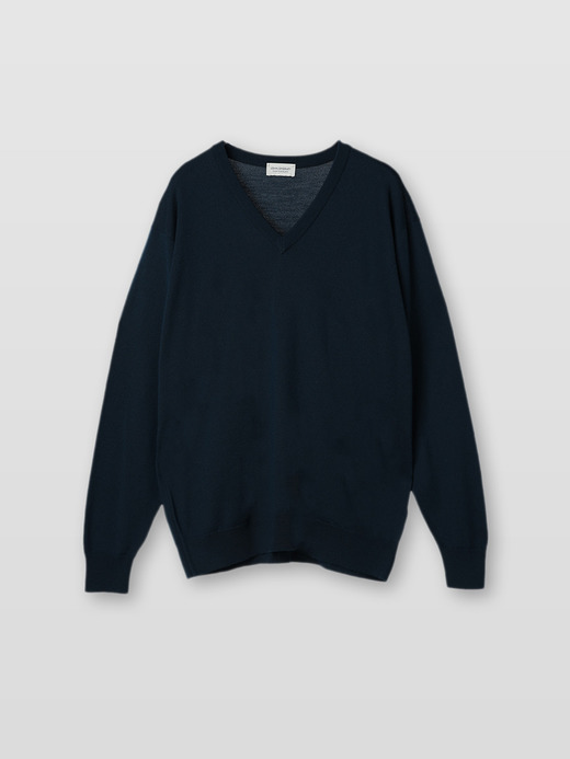 メンズ 24G長袖Vネックニット／A4591【SWEATER SERIES】 詳細画像 ORION GREEN 1