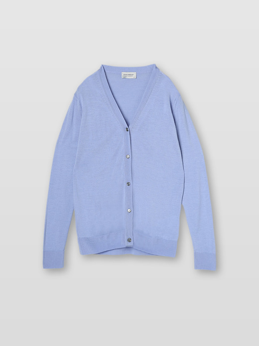 レディース 30G 長袖Ｖネックカーディガン／CLAIRE【MODERN FIT】 詳細画像 WINTER VIOLET 2