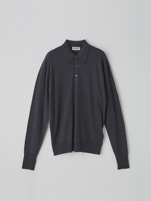 メンズ 30G長袖ポロシャツ／DORSET【EASY FIT】