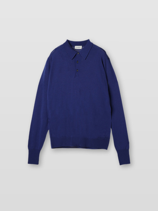 メンズ 30G長袖ポロシャツ／DORSET【EASY FIT】 詳細画像 LAPIS BLUE 1